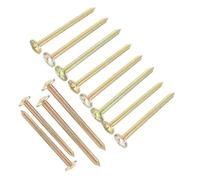Toyvian Piquets De Repères D'arpentage en Acier Galvanisé 10 Cm 12 Pcs pour Bornes De Limite De Propriété Chantier De Construction Mesure Précise Repérage Terrain Polyvalent