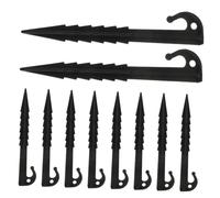 Toyvian Piquets De Tente en Plastique 14,6 Cm Lot de 10 Pièces Pièces Anti-Vent Robustes Accessoires De Camping pour Fixation Bâche Et Tente Extérieure Usage Jardin, Plage Et Randonnée