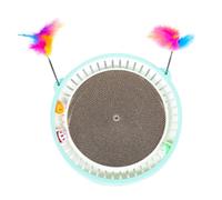 Toyvian Planche à Gratter pour Chat Carton Griffoir Durable avec Accessoires pour Animaux de Compagnie Évite Dommages Aux pour Petits Animaux