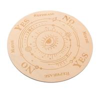 Toyvian Planche à Pendule en Bois Solide Œil Mauvais, Tableau à Lettres Pendulaire Confortable et Bien Poli pour Fournitures D'autel Wiccan et Divination Artistique