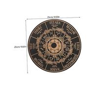 Toyvian Planche de Divination avec Motifs Gravés Accessoire Métaphysique pour Radiesthésie et Décoration Wiccan Jeu de Divination Ésotérique pour et
