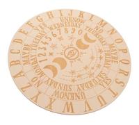 Toyvian Planche de Divination Décorative pour Aider à Prendre des Décisions en Bois Massif Khaki, Accessoire Solide pour Mariages et Décoration Artistique