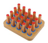 Toyvian Planche D'exercice pour Renforcement des Mains avec 20 Chevilles en Bois et Entraînement des Patients en Centres de Rééducation