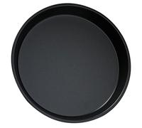 Toyvian Plaque à Pizza Ronde 23 CM en Acier au Carbone Antiadhésive Moule à Pâtisserie Épais Poêle à Pizza Résistante à la Chaleur pour Four Cuisine Professionnelle