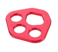 Toyvian Plaque Aluminium de Gréement pour Escalade Équipement Compact avec Quatre Orifices pour Stabiliser Activités de Plein Air