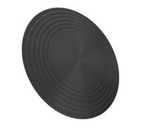 Toyvian Plaque Conductrice de Chaleur en Oxyde D'aluminium Noir 24 Cm pour Cuisinière à Gaz, Diffuseur Polyvalent Antinoirci pour Cuisson Cuisine et Mijotage