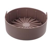 Toyvian Plaque de Cuisson en Silicone Réutilisable 19 Cm pour Friteuse à Air Chaud, Accessoire Panier Antiadhésif Café Compatible Air Fryer, Doublure Résistante la Chaleur, pour Cuisson