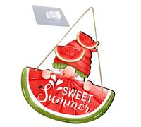 Toyvian Plaque Suspendue en à Motif Pastèque Coloré pour Décoration d'Été Panneau Suspendu Légèrement pour Fenêtre et Porte Ornement en pour Vos Invités