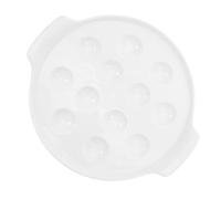 Toyvian Plat à Escargots Céramique avec Doubles Poignées Résistant Au Four Design Français avec Rainures Anti-débordement pour Cuisson Facile Maison et Restaurant