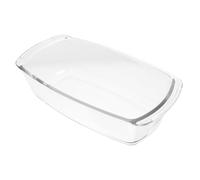 Toyvian Plat à Four Verre Rectangulaire Résistant Chaleur pour Pâtisserie Moule à Cake et Tiramisu Cuisson Uniforme Nettoyage Facile Usage Domestique et Professionnel