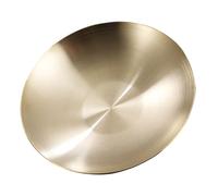 Toyvian Plat à Sauce Inox 304 Rond 10 Cm Doré - Petite Assiette à Condiments pour Sauce Soja, Vinaigre et Amuse-bouches - Vaisselle Pratique pour Maison et Restauration