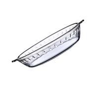 Toyvian Plat en Verre Trempé Rond 18 CM Transparent Résistant à Haute Température pour Micro-Ondes Plateau de Cuisson Multifonction pour Riz et Poisson Plateau de Conservation