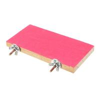 Toyvian Plate-Forme De Saut De Plate-Forme Plate-Forme d'oiseaux Se Percher Perchoir à Oiseaux Debout L'oiseau Représente Les Perroquets Copain Plate-Forme Calopsitte Rose en Bois
