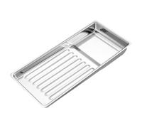 Toyvian Plateau à Vis en Acier Inoxydable Rectangulaire pour Instruments de Beauté et Tatouage, Plateau Plat Polyvalent pour Salon de Manucure et Laboratoire