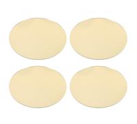 Toyvian Plateau Décoratif Rond Doré en Acrylique Miroir 20 Cm, Lot de 4 Pièces, Plateau Miroir Doré pour Présentation de Bijoux, Décoration de Mariage et Centres de Table Élégants