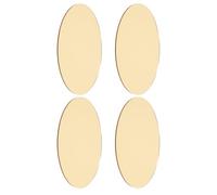 Toyvian Plateau Décoratif Rond en Acrylique Doré Miroir, Diamètre 20 Cm, Épaisseur 1,5 Mm, Lot de 4 Pièces, pour Présentation Bijoux, Décoration Mariage et Centre de Table