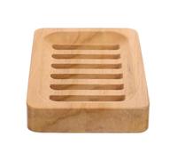 Toyvian Plateau Porte-savonnette en Bois de Teck Naturel, Support à Savonnette à Drainage Automatique, Étagère Domestique pour Salle de Bain Cuisine, Rangement Pratique pour Savonnette