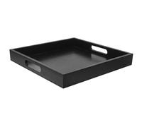 Toyvian Plateau Repas Carré en 30X30X4 CM Poignées, Plateau Décoratif Anti-Éclaboussures, pour Service de Plats et Boissons Cuisine et Restaurants