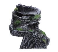 Toyvian Plateforme de Tortue Résine avec Rampe Accès Refuge et Terrasse de Bain de Soleil pour Aquarium Petit Bassin