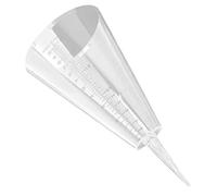 Toyvian Pluviomètre Cône Jardinage Jardin Transparent en Plastique Solide avec Échelle Claire Utilisation Extérieure Mesure Précise Précipitations