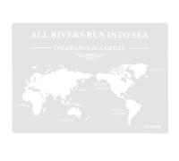 Toyvian Pochoir en Plastique Réutilisable pour Décoration de Gâteau - Modèle Carte du Monde Flexible et Résistant, pour Tamis à Sucre Glace, Décorations de Pâtisserie et Occasions