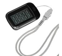 Toyvian Podomètre Portable Noir Clip Ceinture et Cordon Podomètre d'Activité Précis pour Marche et Fitness Compteur de Pas et Kilomètres pour Seniors et Femmes en Exercice