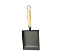 Toyvian Poêle à Œufs Fonte Carrée Antiadhésive Poêle à Frire Polyvalente pour Steak et Tamagoyaki Surface Lisse Facile à Nettoyer Poignée Protectrice Cuisson Uniforme pour Gaz et