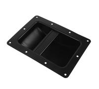 Toyvian Poignée de Haut-Parleur Encastrée en Fer Noir, Prise Confortable, Fixation Facile, pour Enceinte de Scène et Caisse Vide, Accessoires Audio pour L’Industrie Musicale