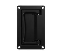 Toyvian Poignée de Porte Encastrée pour Boîte à Outils et Porte, Noir | Alliage de Zinc, Structure Simple à Encastrement, Usage pour Boîte Électrique et Accès Domestique