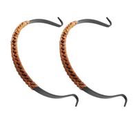 Toyvian Poignée de Théière Remplaçable en Fer Anti-brûlure 2 Pièces Anse Rustique Résistante la Casse pour Usage Professionnel et Personnel