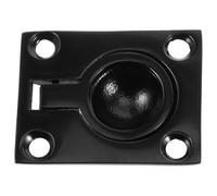 Toyvian Poignée de Trappe de Bateau en Acier Inoxydable Noir, Carrée, Résistante à l'usure, pour Pont et Écoutille, Installation Facile, Usage Marin et Yacht