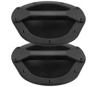Toyvian Poignées Encastrées Robustes pour Haut-parleur, Lot de 2 Pièces en Plastique Noir Poignée Ergonomique, Accessoire Polyvalent pour Enceinte Audio de Scène