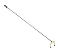Toyvian Pont de Billard en Acier Inoxydable avec Éponge Antidérapante, Longueur Ajustable pour Queues de Billard, Accessoire Sécurisé Amateurs de Snooker