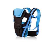 Toyvian Porte-bébé Ergonomique Et Respirant Pour -né, Ceinture Réglable, Tissu Coton Et Maille, Transport Confort En Promenade Et Vacances, Adapté Bébé Dès 2 Mois, Bleu Support Dorsal Ventilé