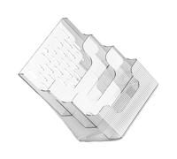 Toyvian Porte-brochures Mural Comptoir Présentoir à Dépliants Transparent Porte-Documents Compact Et Réutilisable