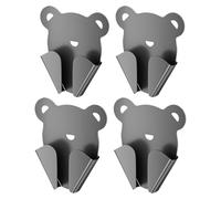 Toyvian Porte-Ciseaux Mural Adhésif en Acier au Carbone Gris Foncé 4 Pièces Support sans Perçage Cuisine Organiseur Pratique pour Ciseaux Cuisine et Outils Fixation Murale Sécurisée