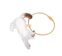 Toyvian Porte-clés Capsule Transparent pour Poils de Chat Boîte de Rangement Commémorative pour Souvenir de Chaton Chien et Animal Accessoire Pratique et Fait Main