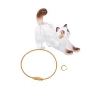 Toyvian Porte-clés Mémoire Poils Animaux Transparent Boîte de Rangement Souvenir pour Poils de Chat Chien pour Chiots Capsule Artisanale Claire