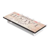 Toyvian Porte-clés Mural Rustique avec Support Courrier Organisateur Mural pour Entrée Rangement Pratique et Élégant pour Clés Meuble Entrée Fonctionnel