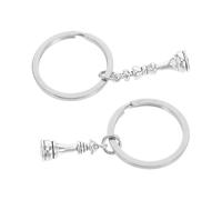 Toyvian Porte-clés Pièce D’échecs Roi et Reine en Métal Robuste, Lot 2 Pièces, Accessoire Compact pour Amateurs D’échecs, Présent Original pour Petits Amis, Décoration Paquet Élégante