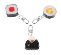 Toyvian Porte-clés Sushi Mignons 3 Pièces En Plastique Imitation Aliments Pendentifs Décoratifs Kawaii Pour Paquet à Dos Et Paquet à Main Accessoires Amusants Inspirés La Cuisine Japonaise