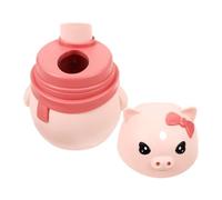 Toyvian Porte Cure Dent en Plastique de Cochon Rose Grosse Capacité D'environ 150 Cure Dents et Distribution Automatique pour Cafés et Restaurants