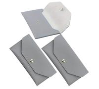 Toyvian Porte-Monnaie Long en PU, Lot de 3, Design Simple et Compact | Bourse à Monnaie pour Filles, Portefeuille à Enveloppe Réutilisable, Gestion du Budget, Usage Voyage et Bureau
