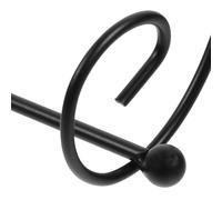 Toyvian Porte-Papier Toilette Mural en Métal Noir Support Suspendu pour Rouleau de Papier Toilette Design Simple et Créatif Compact pour Salle de Bain la Cuisine ou WC Accessoire