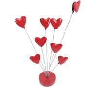 Toyvian Porte-Photos de Branche d'arbre en Acier Inoxydable Support de Table Cœur Multifonction Clip Mémo pour Bureau 8 Emplacements Accessoire Décoratif pour Mariage et Anniversaire