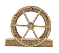 Toyvian Porte-serviettes Table Fer Industriel avec Roue Vintage Distributeur de Serviettes Vertical Gain de Place pour Table à Manger Restaurant et Café Style Rustique