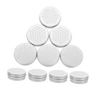 Toyvian Pot à Billes d'Huiles Essentielles en Aluminium 60Ml Boîte Diffuseur d'Arômes Pratique 10Pcs Décoration et Désodorisant pour Maison Couvercle Perforé Matériau Sûr