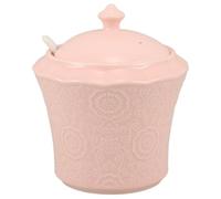 Toyvian Pot à Épices en Céramique Petit Format avec Couvercle et Cuillère Récipient pour Condiments et Pot à Sucre Ustensile Cuisine Nordique pour Huile Beurre et Épices Rangement