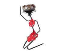 Toyvian Pot de Fleurs en Fer Forgé Support de Personne, Mini Pot en Céramique, Décoration Créative pour Plantes Succulentes et Cactus, pour Maison et Hôtel