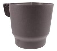 Toyvian Pot de Fleurs Suspendu pour Rambarde Crochet Gris, Jardinière Extérieure Multifonction pour Balcon et Jardin, Support pour Plantes Tombantes et Orchidées